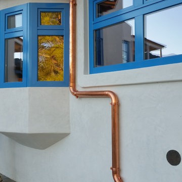 5 inch Half Round (Seamless) Copper With Circles and Shanks, Agoura Hills