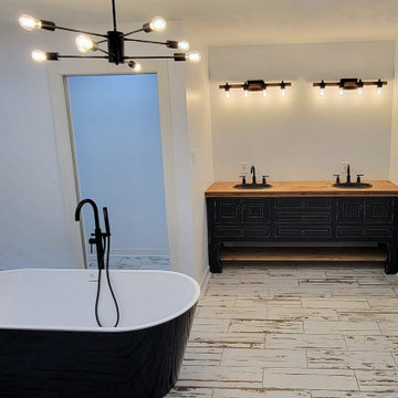 Conversion: Master Bedroom/Bath to Spacious Master Bathroom