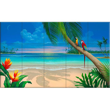 Ceramic Tile Mural, Another Perfect Day, DM, by David Miller