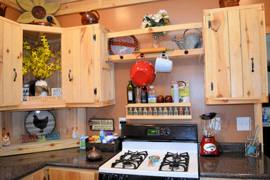 Mountain style kitchen photo in Other
