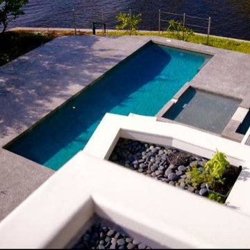 Pool & Spa overlooking Roberts Bay