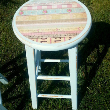Shabby Chic Kitchen Stools