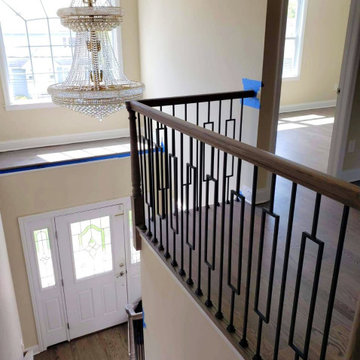 Red Oak Flooring and Custom Railings