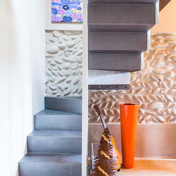 un soppalco crea lo spazio per uno studio