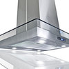 GV 30-Inch Stainless Steel Island Range Hood W/Carbon Filter For Ductless Option