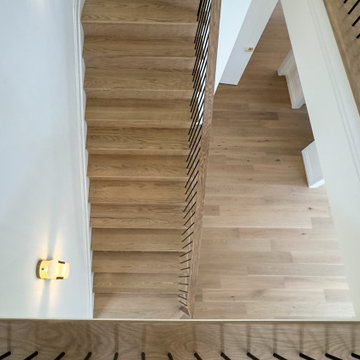 Project #144 | Slightly Curved Transitional Staircase