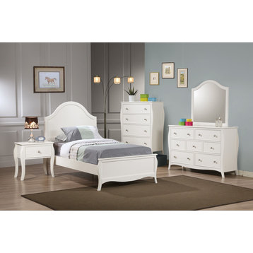 Emma Mason Signature Candy Full Youth Panel Bed in White