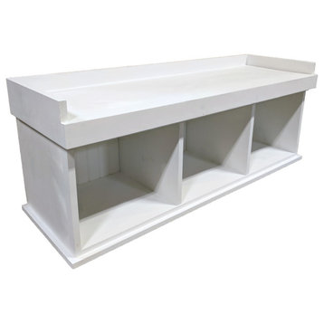 Cubby Bench, Cottage White
