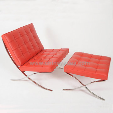 Designer chair Barcelona chair by Mies van der rohe