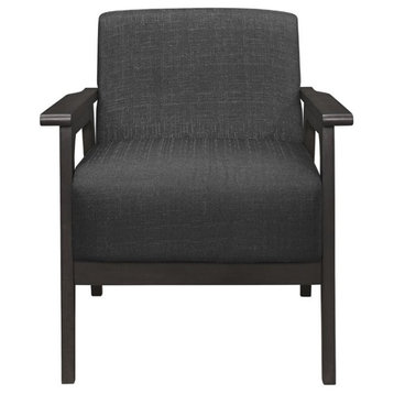 Lexicon Ocala Upholstered Accent Chair in Dark Gray
