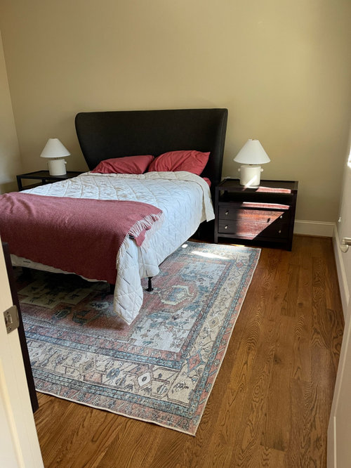 Bedding and patterns to coordinate with rug