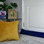 McAlister Matt Velvet Filled Pillow, Ochre Yellow, 40x60 cm