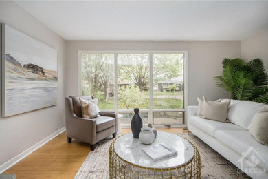 Living room photo in Ottawa