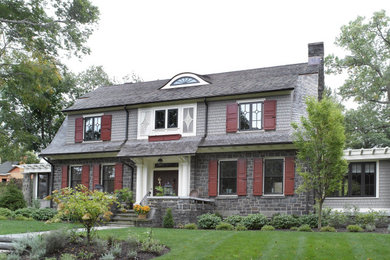 Traditional exterior home idea in New York