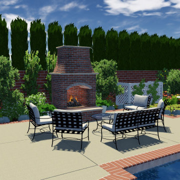 Colonia Revival Traditional Garden Theme