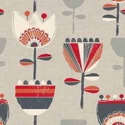 Imrie Scarlet from the House Beautiful Roller blind collection by Hillarys - Roller Shades