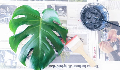 DIY: Personlig plakat med plante-tryk