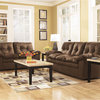 Signature Design by Ashley Mercer Living Room Set in Cafe Fabric