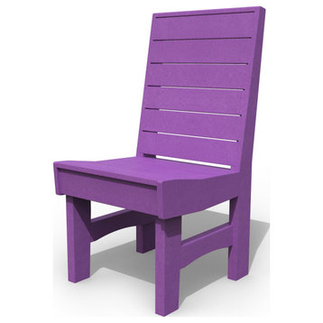 Poly Lumber Coastal Dining Chair, Purple, Side Chair