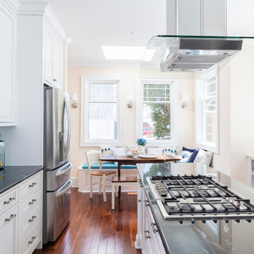 Spa Tuscany Super White Glass Tile Kitchen By Wendy Christmas