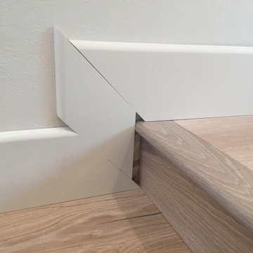 Hardwood Flooring - wide and long plank of engineered hardwood - cleat nail down