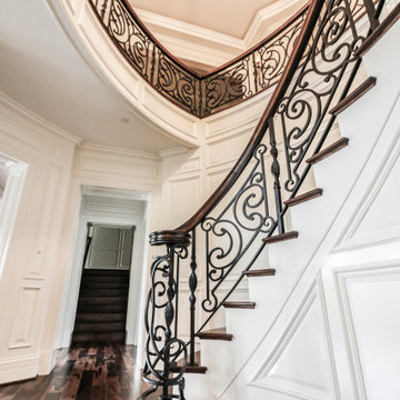 Project #74 | Circular Staircase with Hand-Forged Metal Panels