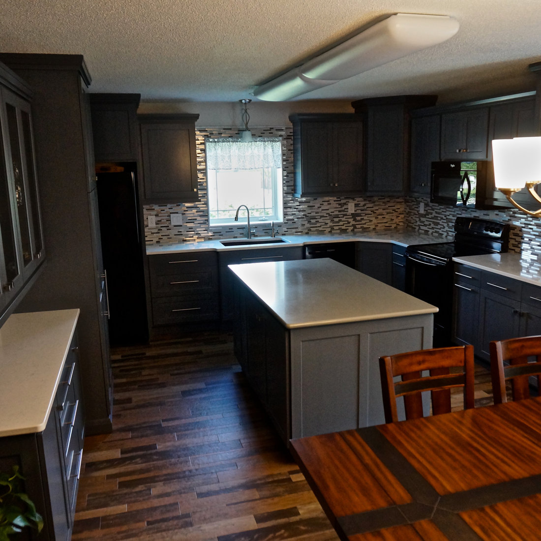 Painted Kitchen-Blue Gray