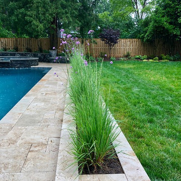 Pool-side Color Garden.
