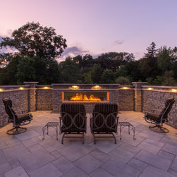 Dining at Dusk - Landscaping Stones And Pavers