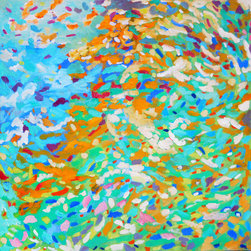 A Symphony of Colors, 51 x 51 in - Paintings