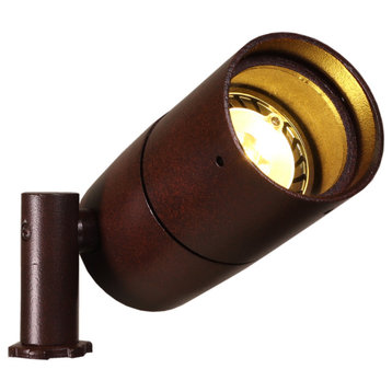 6-Watt LED Low Voltage Directional Bullet Light in Rust Finish-BPL103RSTLED