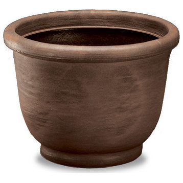 Agave Modern Round Pot for Indoors & Outdoors - 18'' (Rust)