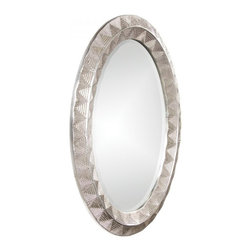 www.essentialsinside.com: zoey oval silver framed wall mirror - Wall Mirrors