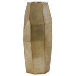 StyleCraft - Terris Vase Gold 16"W x 16"D x 38"H - The Terris Vase is a striking decorative accent, expertly crafted from durable polyresin. Its geometric texture adds depth and dimension, bringing subtle sophistication to any space. With its tall, elegant silhouette, this vase makes a stunning focal point. Perfect for elevating your living or dining room with transitional style.