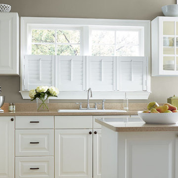 "Cafe, Double Hung" Plantation Shutter applications