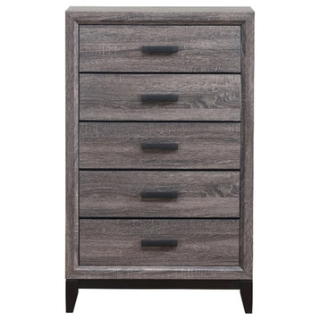Global Furniture USA Kate Foil Grey Weathered Chest