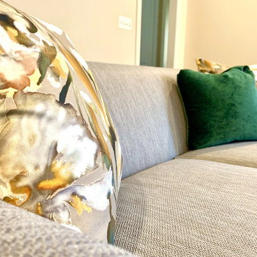 Green with Envy, a contemporary floral living room