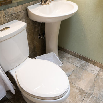 Sierra Mesa Bathroom Remodel with Pedestal Sink