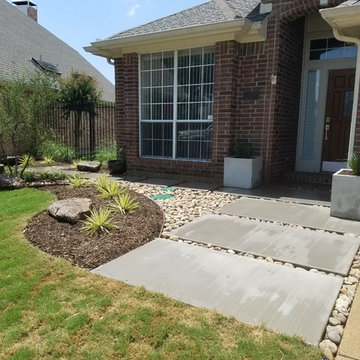 Modern minimalist entrance
