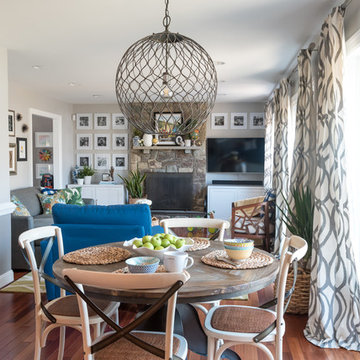 My Houzz: Cheerful Color and Patterns in a Virginia Family Home