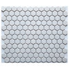 Slip Resistant Porcelain Mosaic London 1"x1" Hexagon White, Sample