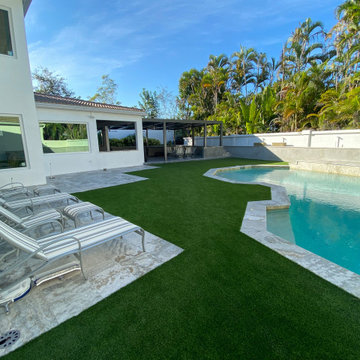 Pool, Putting Green, and Outdoor Living Area