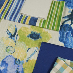 Blue, Green, and Neutral Inspiration - Fabric