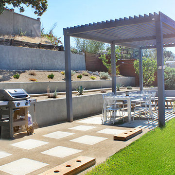 Concrete and DG-decomposed granite Patio