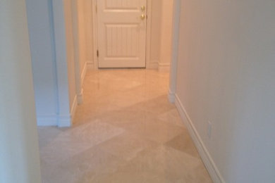 Crema Marfil Polished Marble Floor