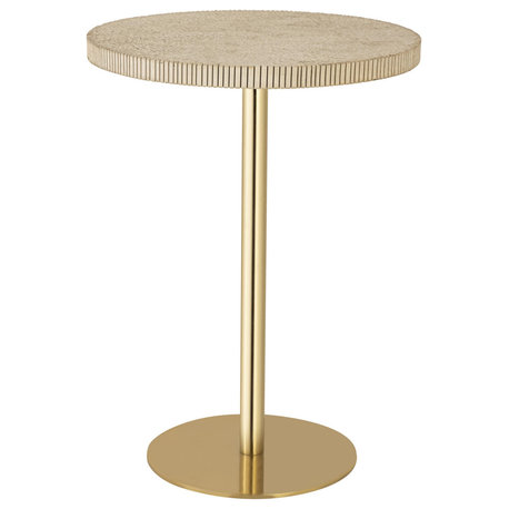 Fiona Gold Stone Side Table