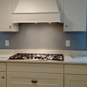 Custom Mosaic Backsplash Before and After