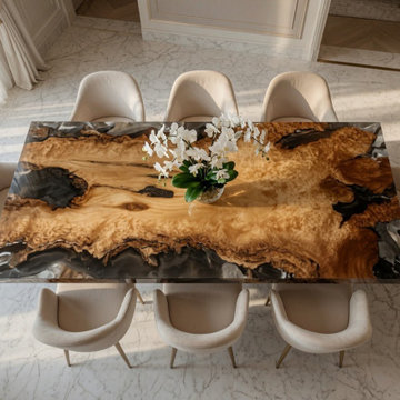Timeless Gold Camphor Dining Table