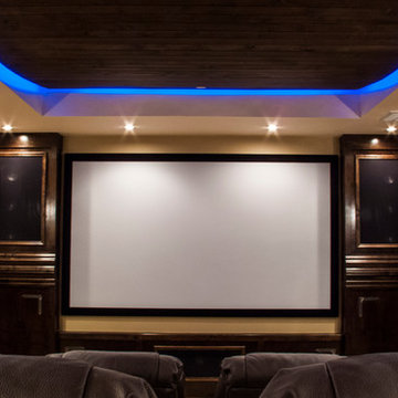 Rustic Home Movie Theater