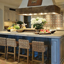 Kitchen Stone Islands (Mediterranean Style) - Kitchen Islands And Kitchen Carts